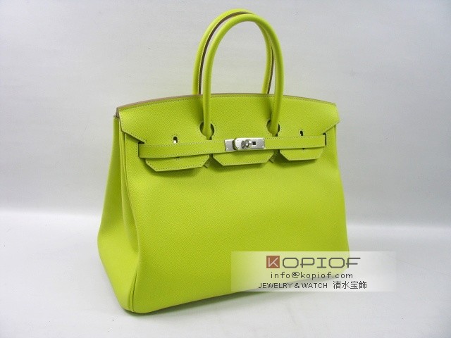 エルメス バーキン35 トリヨンクレマンス グレーパール(シルバー金具) her459